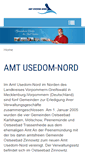 Mobile Screenshot of amtusedomnord.de